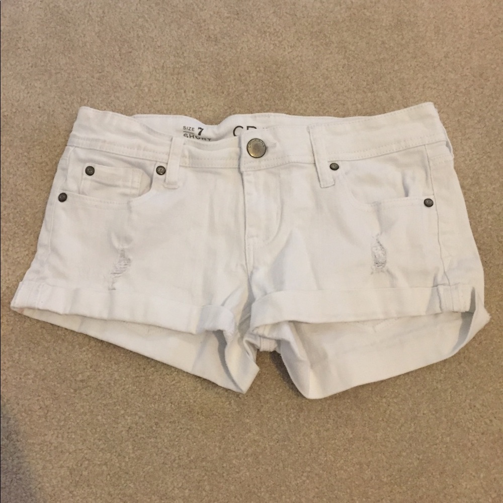 White Denim Shorts from Dillard’s